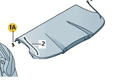 Parcel Shelf Hinge Bracket Clip