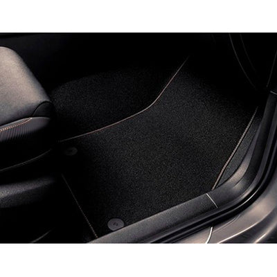 CUPRA Ateca textile floor mats with CUPRA lettering in copper, right-hand drive models